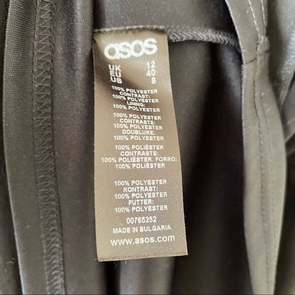 Asos-Lace Insert Sleeveless Midi Dress (Size:8) - Picture 11 of 12